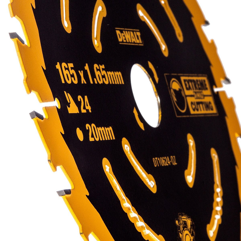 Dewalt DT10624 EXTREME Second Fix Circular Saw Blade 165 x 20mm x 24T