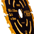 Dewalt DT10624 EXTREME Second Fix Circular Saw Blade 165 x 20mm x 24T