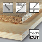 Bosch T101B Clean Jigsaw Blade for Wood 100mm (Pack of 5)