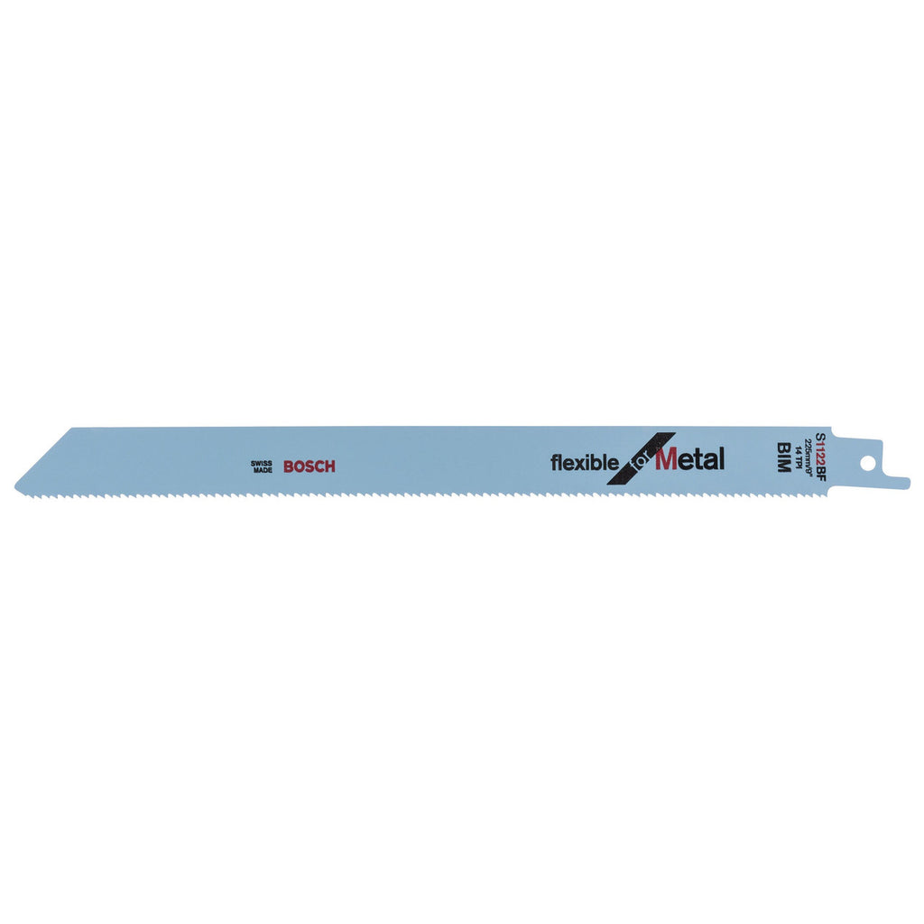 Bosch S1122BF Flexible Reciprocating Saw Blade for Metal 225mm (Pack of 5)