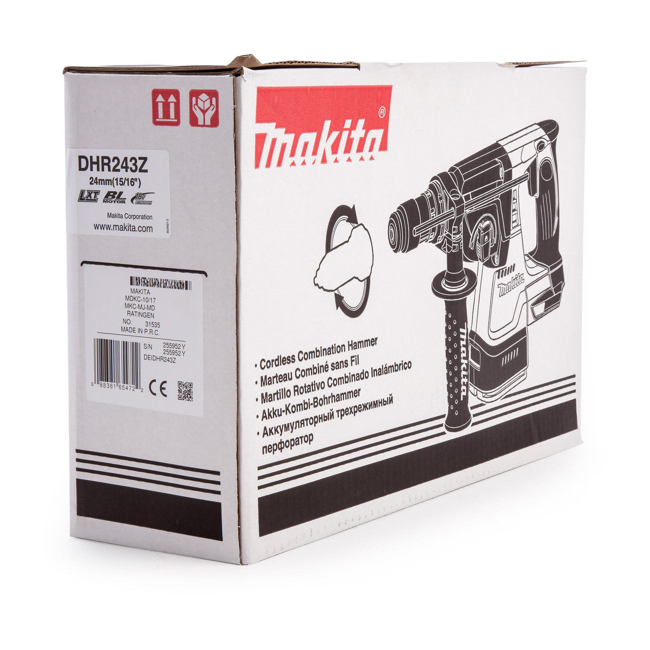 Makita DHR243Z LXT 18V SDS+ Rotary Hammer (Body Only)