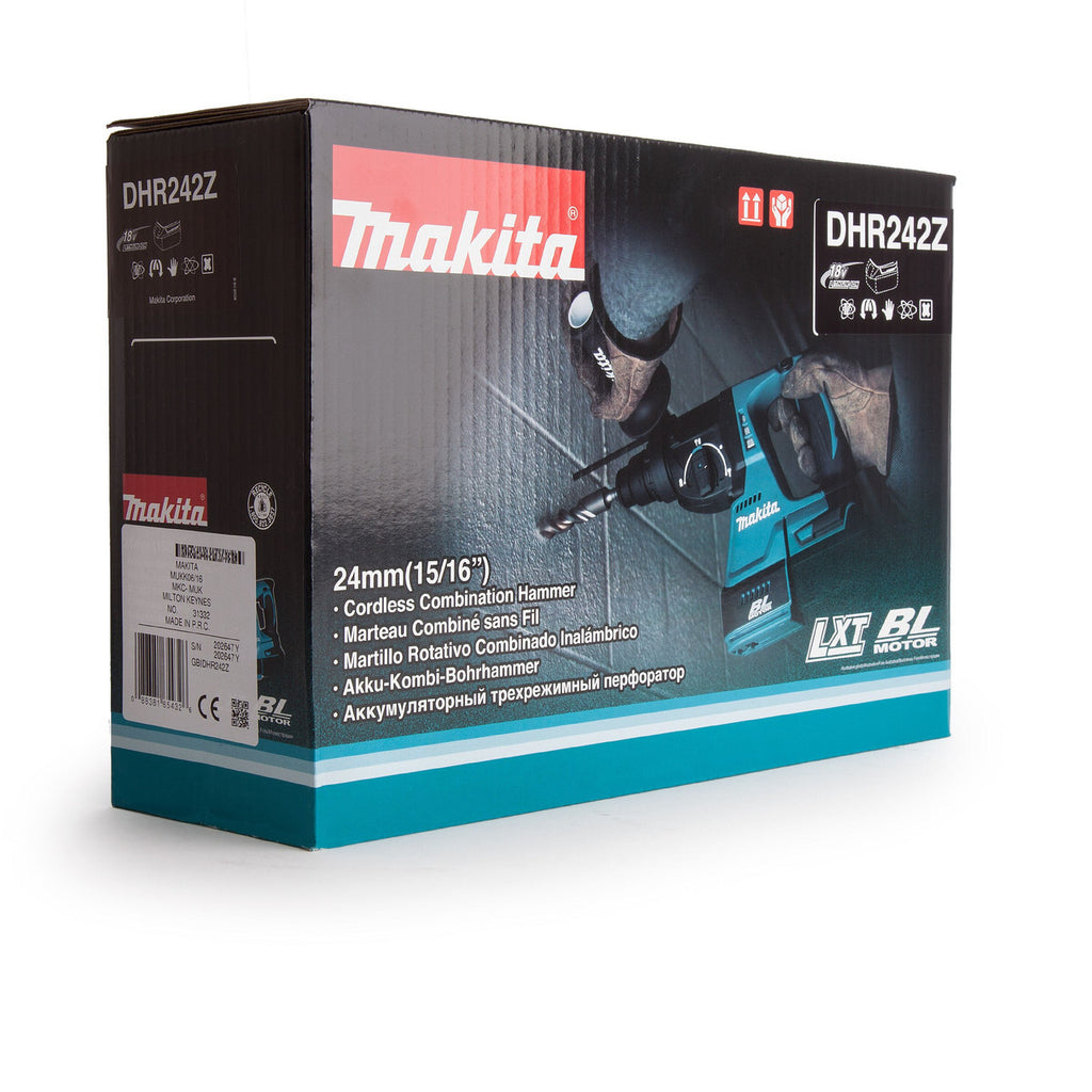 Makita DHR242Z LXT 18V SDS+ Rotary Hammer (Body Only)