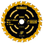 Dewalt DT10624 EXTREME Second Fix Circular Saw Blade 165 x 20mm x 24T