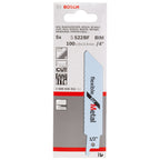 Bosch S522BF Flexible Reciprocating Saw Blade for Metal 100mm (Pack of 5)