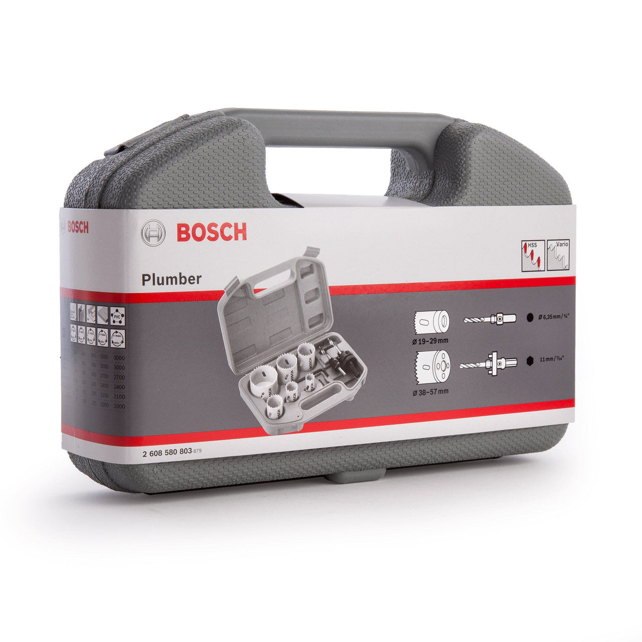 Bosch 2608580803 HSS Bi-Metal Hole Saw Set for Plumbers 19 - 57mm (9 Piece)