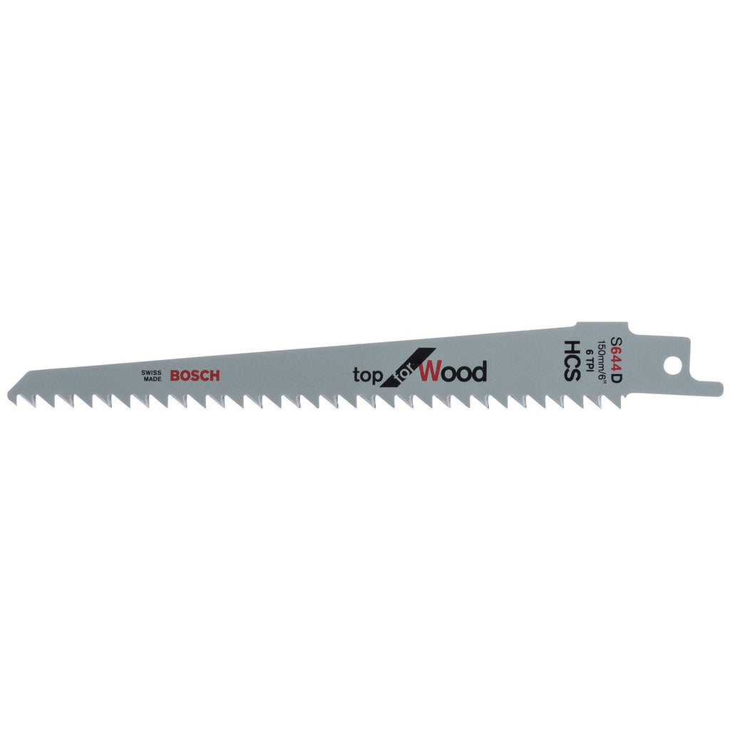 Bosch S644D Top Reciprocating Saw Blade for Wood 150mm (Pack of 5)