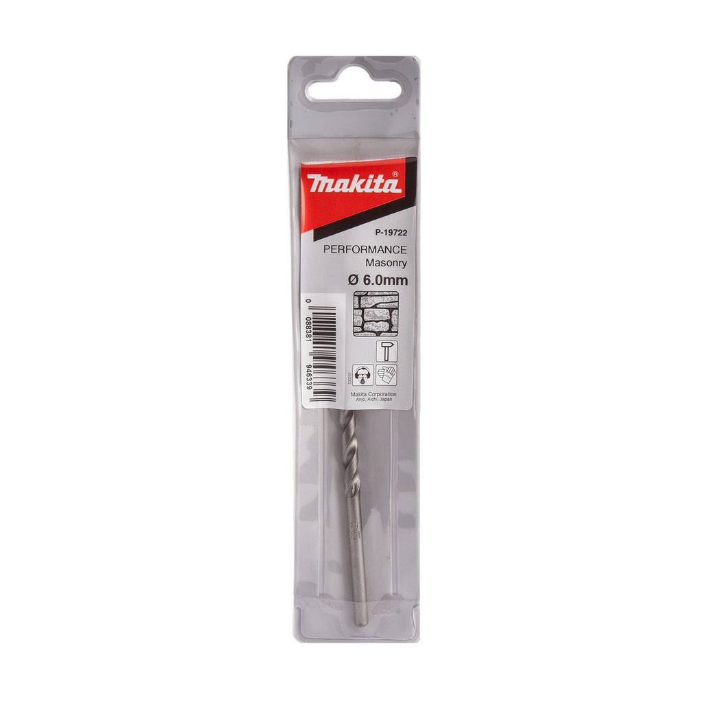 Makita P-19722 TCT Performance Masonry Drill Bit 6 x 55mm