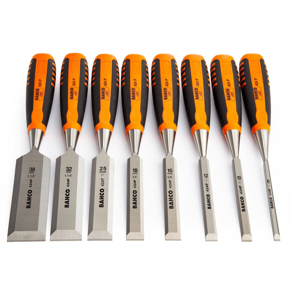 Bahco 424P-S8-EUR Chisel Set in Wooden Box (8 Piece)