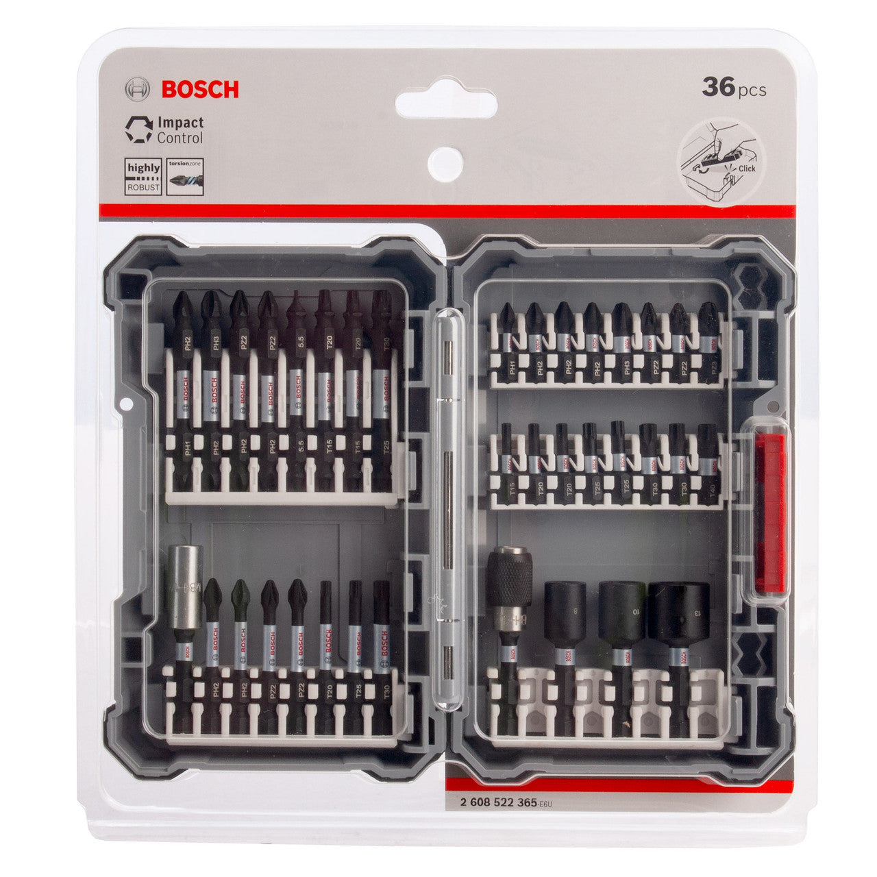 Bosch 2608522365 Impact Screwdriver Bit Set (36 Piece)