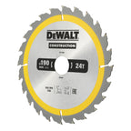 Dewalt DT1944 Construction Circular Saw Blade 190 x 30mm x 24T