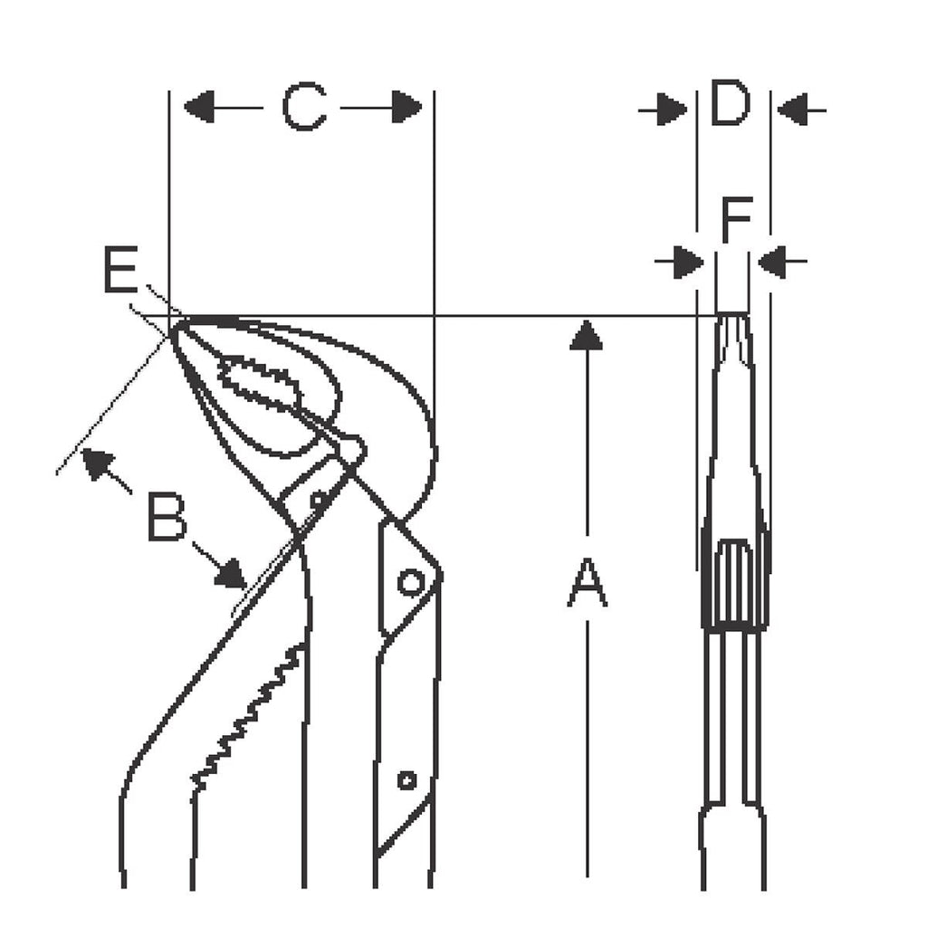 Bahco 8231 Slip Joint Pliers 8 Inch / 200mm