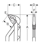Bahco 8231 Slip Joint Pliers 8 Inch / 200mm