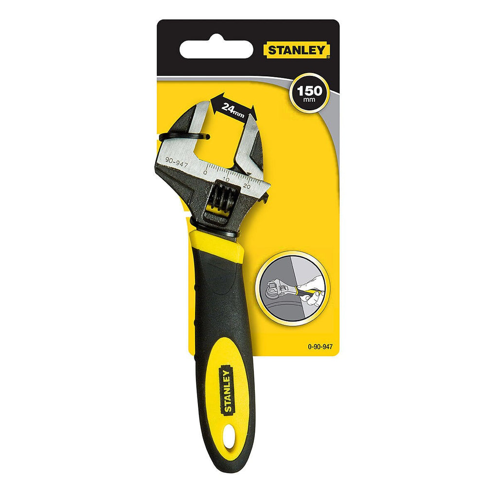 Stanley 0-90-947 Bi-Material Adjustable Wrench 6" / 150mm