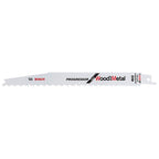 Bosch S3456XF Progressor Reciprocating Saw Blade for Wood & Metal 200mm (Pack of 5)