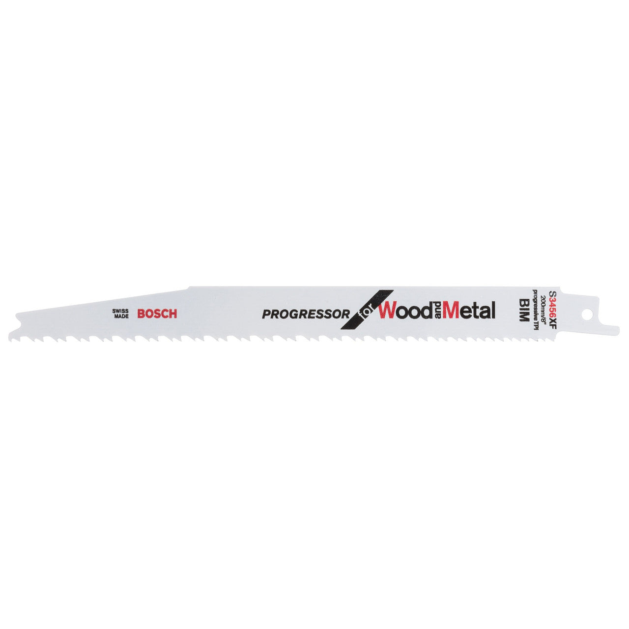 Bosch S3456XF Progressor Reciprocating Saw Blade for Wood & Metal 200mm (Pack of 5)