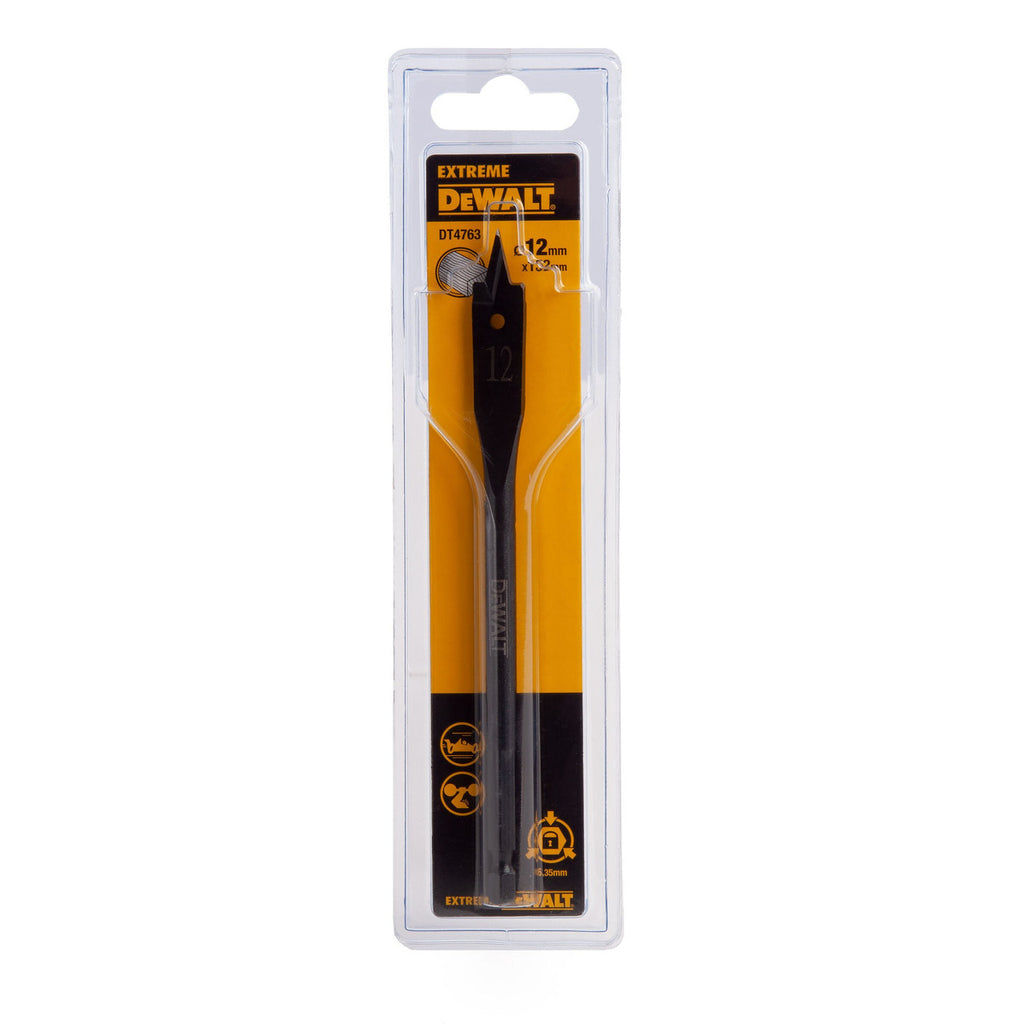 Dewalt DT4763 EXTREME Impact Flat Drill Bit for Wood 12 x 152mm
