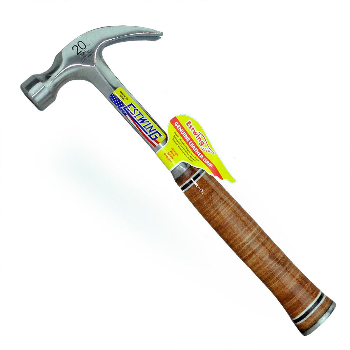 Estwing E20C Leather Grip Curved Claw Hammer 20oz