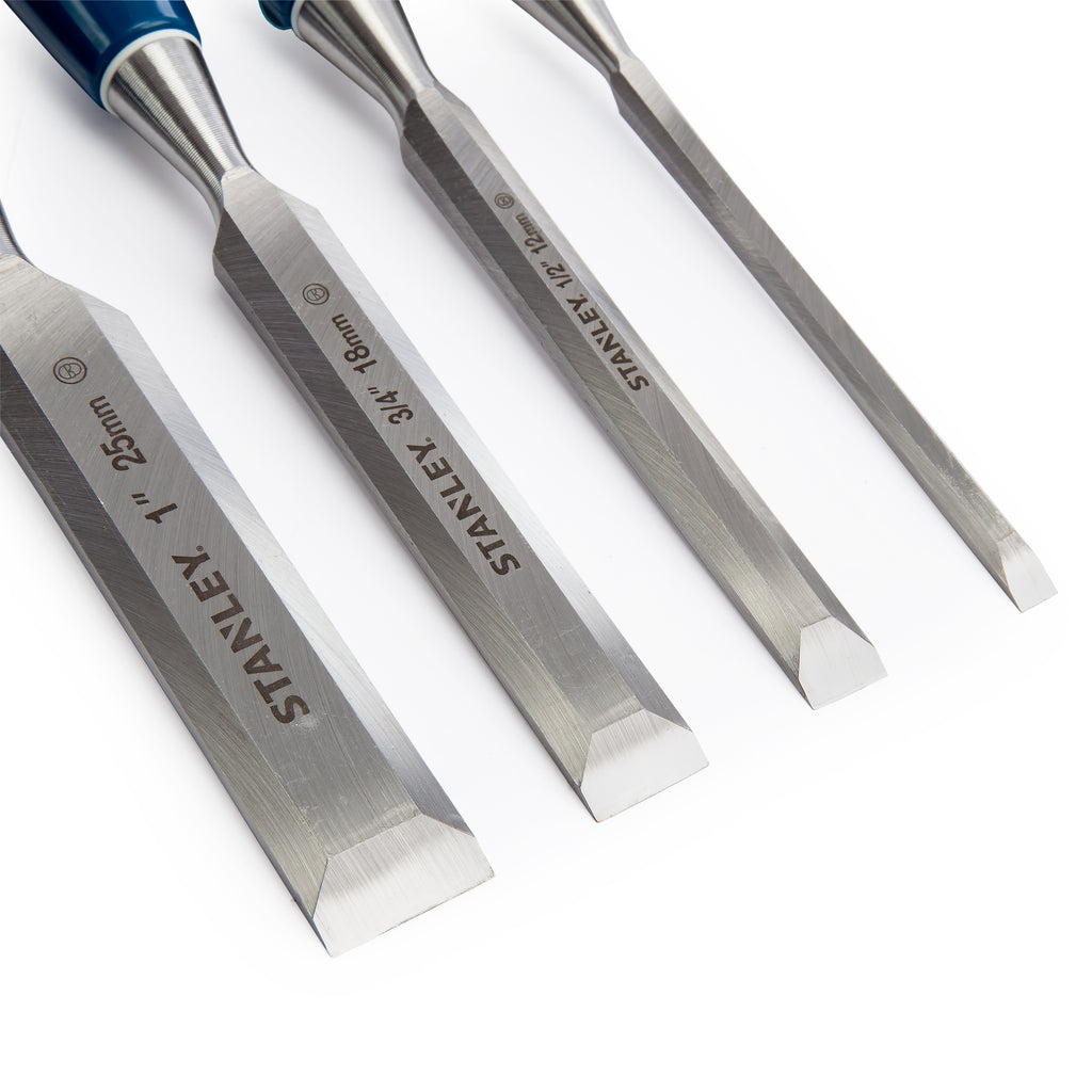 Stanley 0-16-129 5002 Bevel Edge Chisel Set of 4