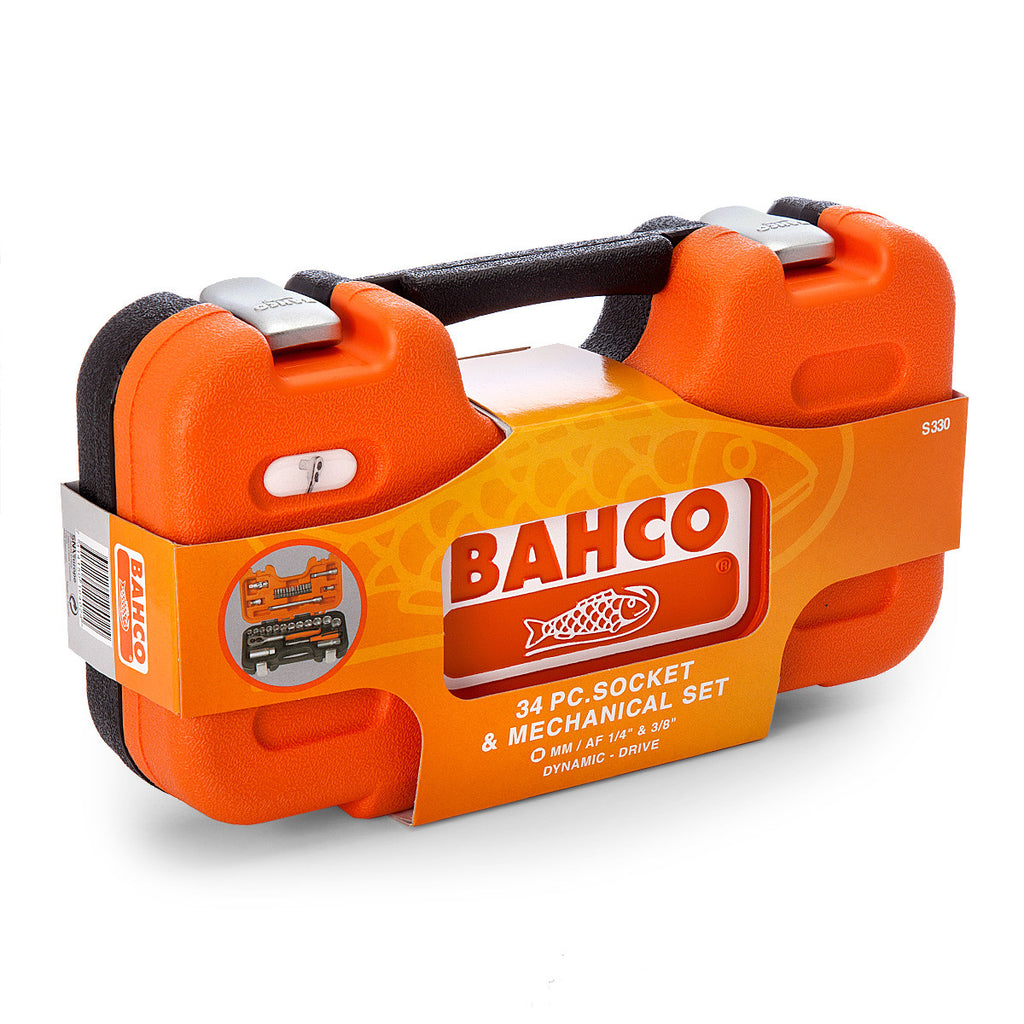 Bahco S330 1/4" & 3/8" Drive Socket Set (34 Piece)