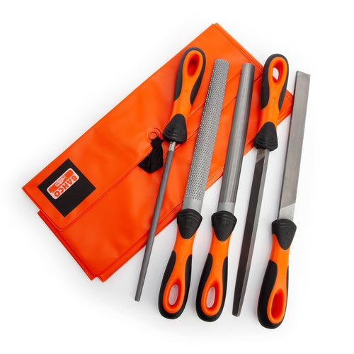 Bahco 1-477-08-2-2 ERGO Engineering Second Cut File Set 200mm (5 Piece)
