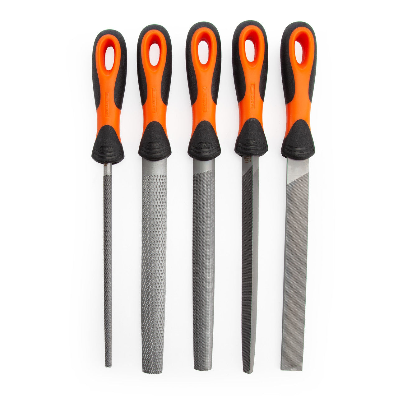 Bahco 1-477-08-2-2 ERGO Engineering Second Cut File Set 200mm (5 Piece)