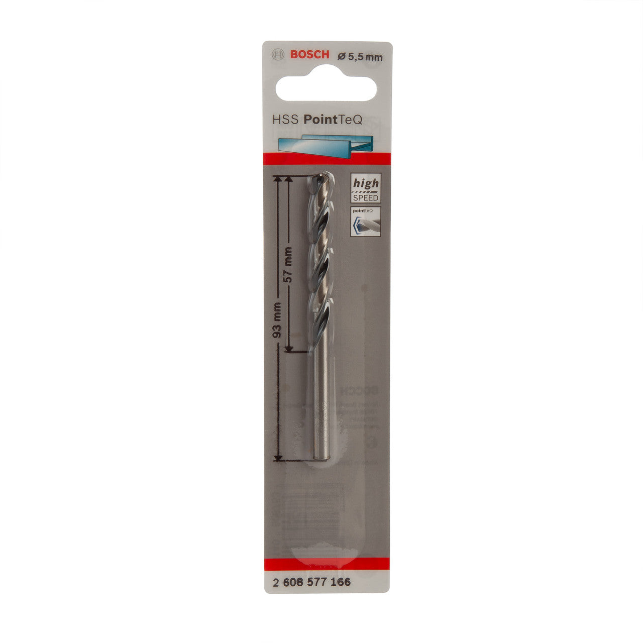 Bosch 2608577166 HSS Twist PointTeQ Drill Bit 5.5 x 57 x 93mm