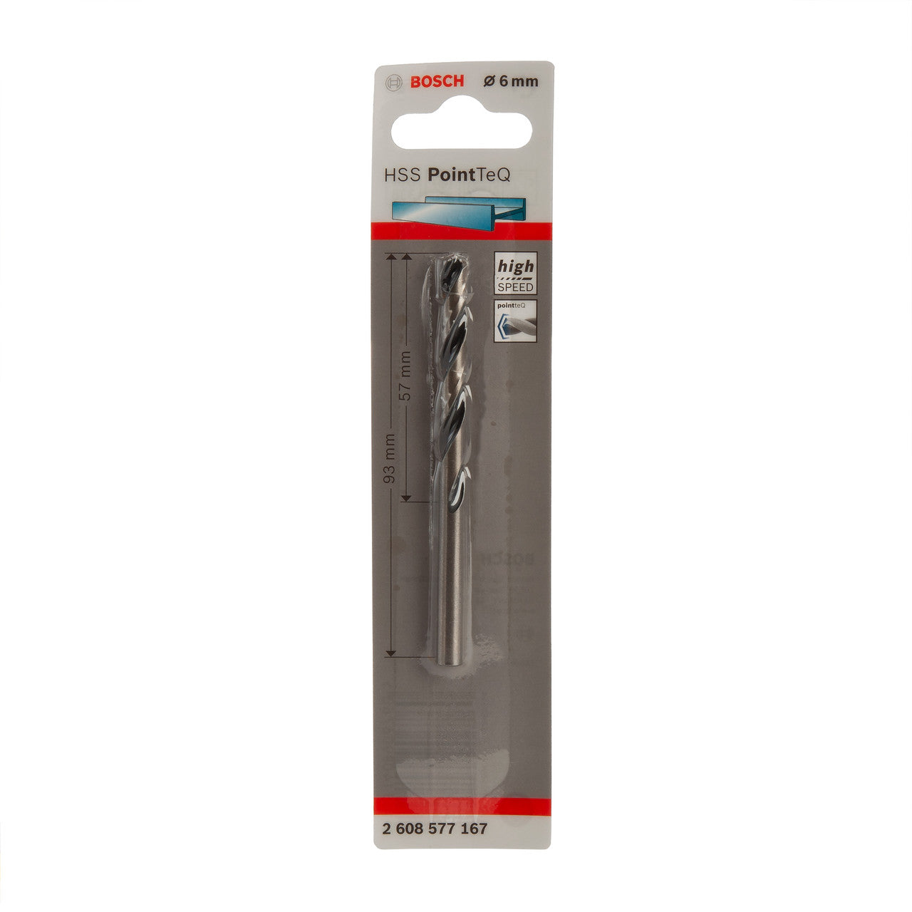 Bosch 2608577167 HSS Twist PointTeQ Drill Bit 6 x 57 x 93mm
