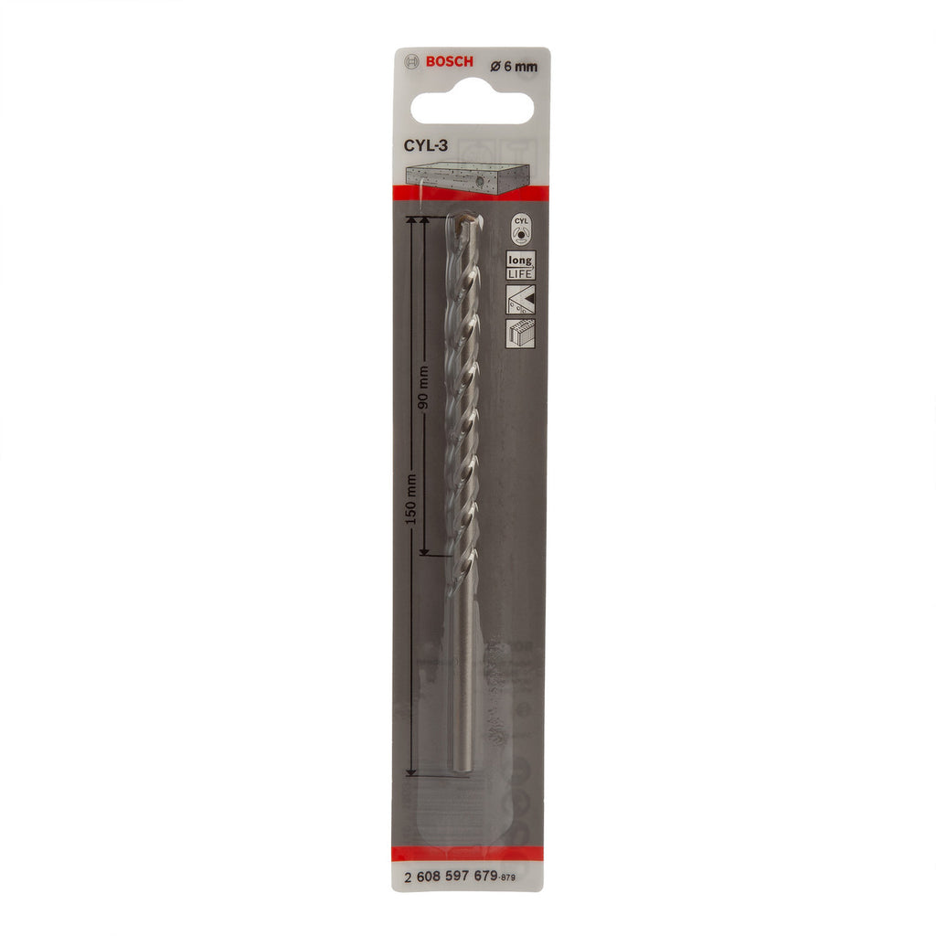 Bosch 2608597679 CYL-3 Concrete Drill Bit 6 x 90 x 150mm