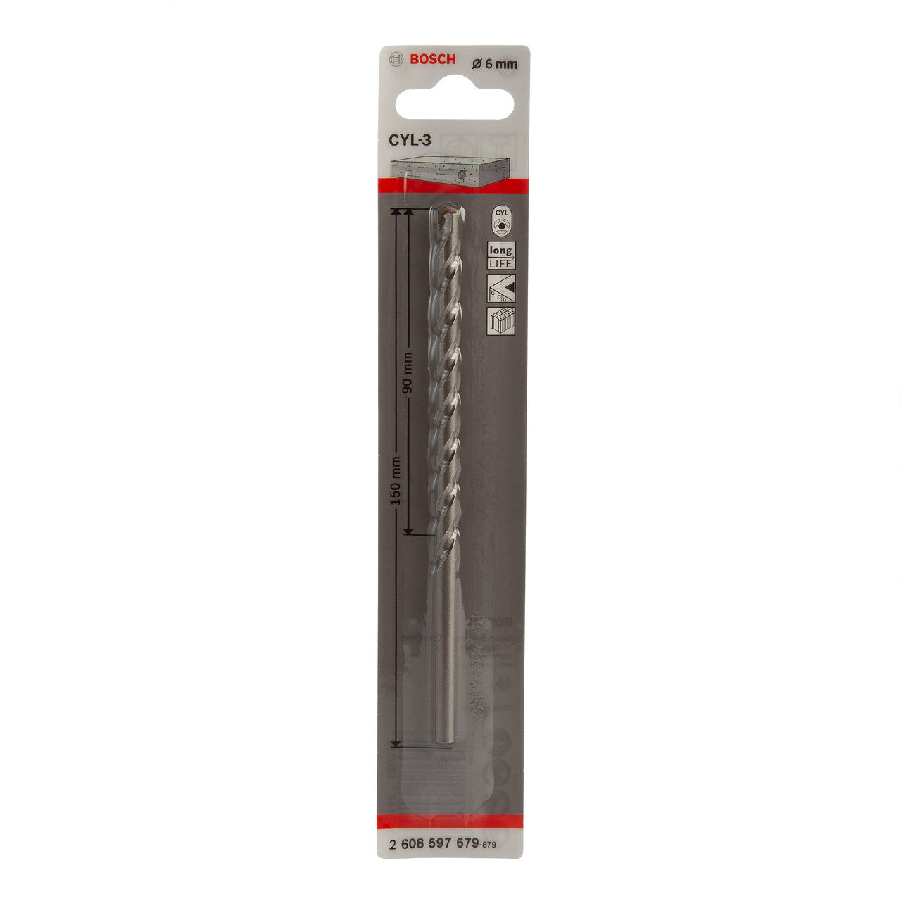 Bosch 2608597679 CYL-3 Concrete Drill Bit 6 x 90 x 150mm