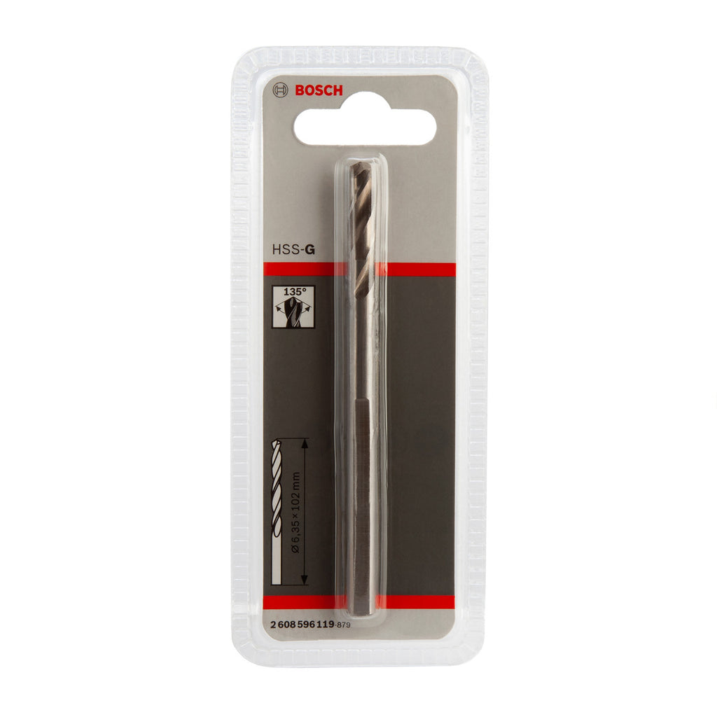 Bosch 2608596119 HSS-G Pilot Drill Bit For 11mm Hex Shank Arbor 102mm
