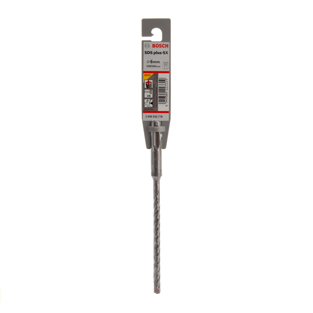 Bosch 2608833778 PRO SDS Plus-5X Hammer Drill Bit 6 x 100 x 160mm