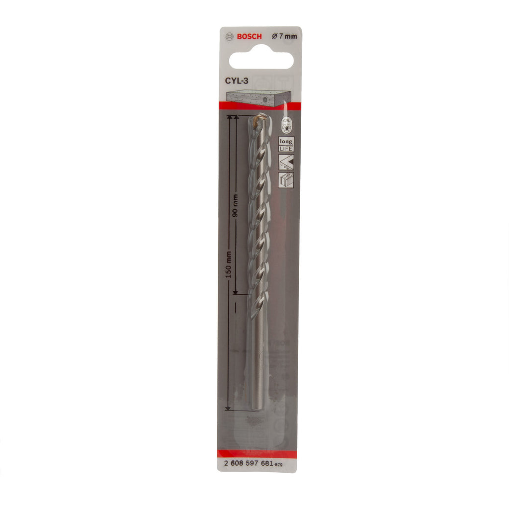 Bosch 2608597681 CYL-3 Concrete Drill Bit 7 x 90 x 150mm
