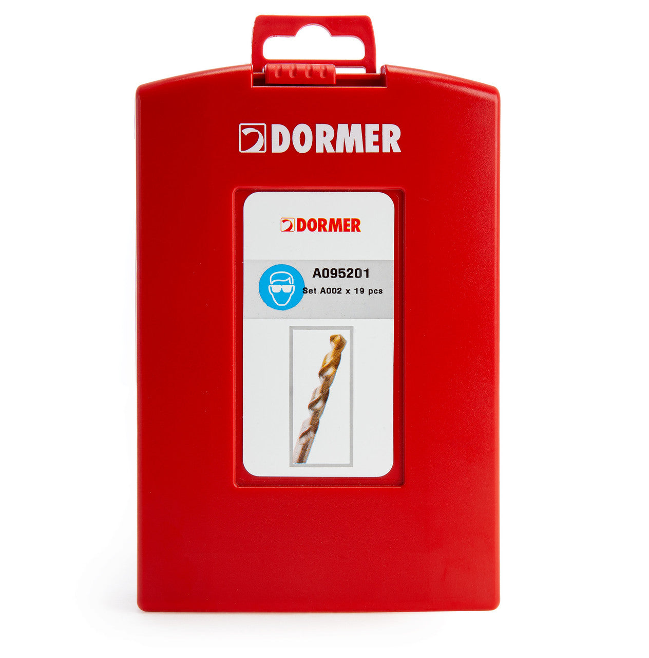 Dormer A002 HSS TiN Coated Tip Jobber Drill Bit Set (19 Piece)