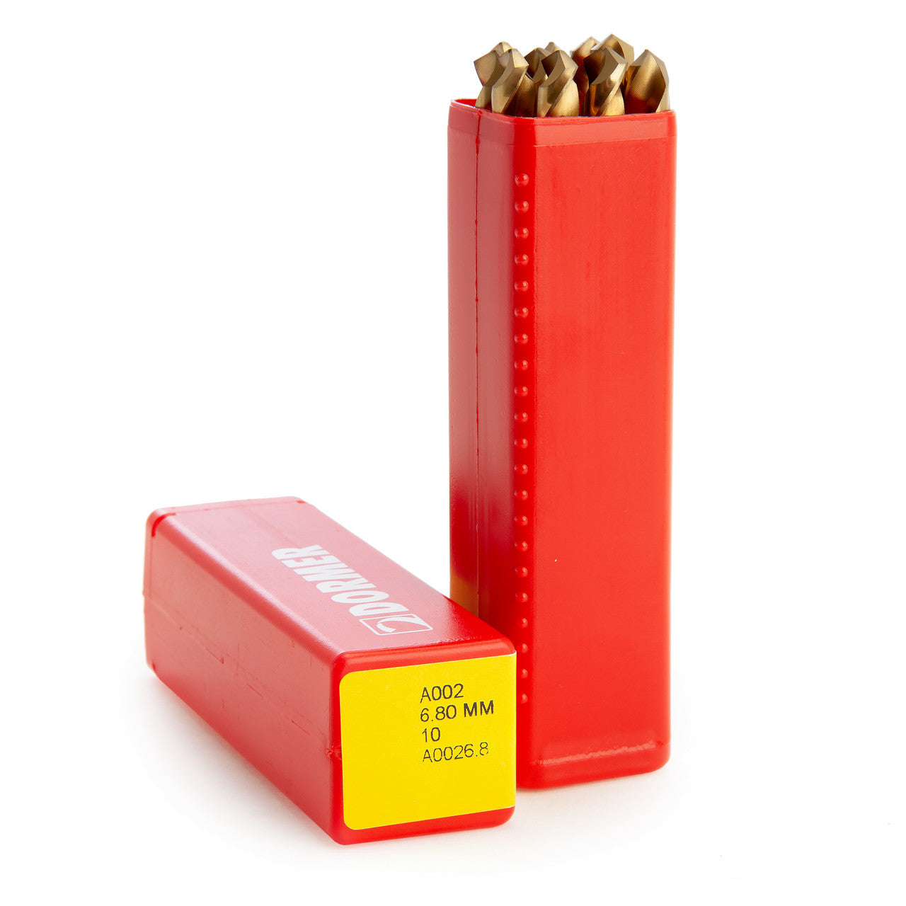 Dormer A0026.8 A002 HSS-TiN Coated Tip Jobber Drill 6.80mm box open
