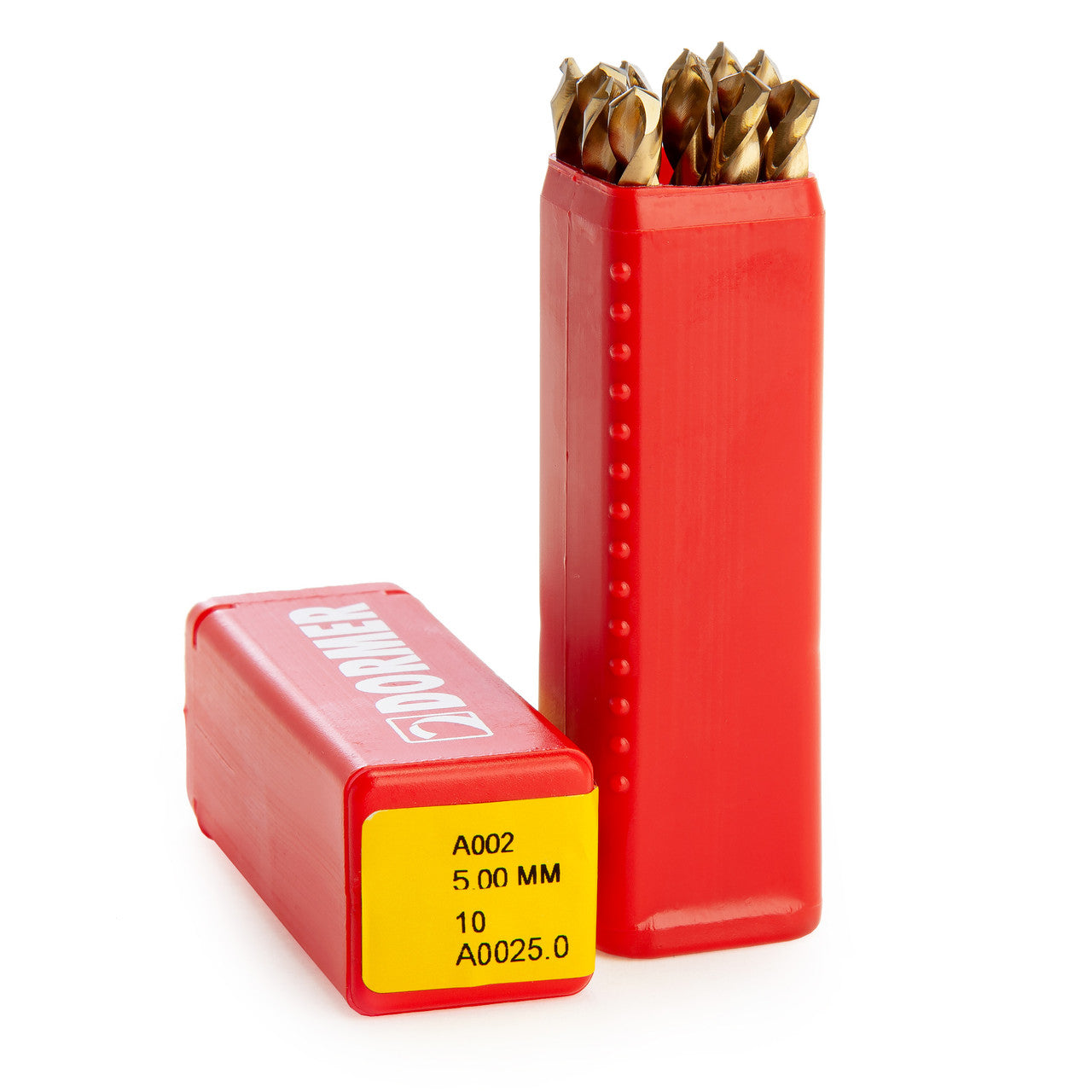 Dormer A0025.0-10 A002 HSS-TiN Coated Tip Jobber Drill 5.00mm box open