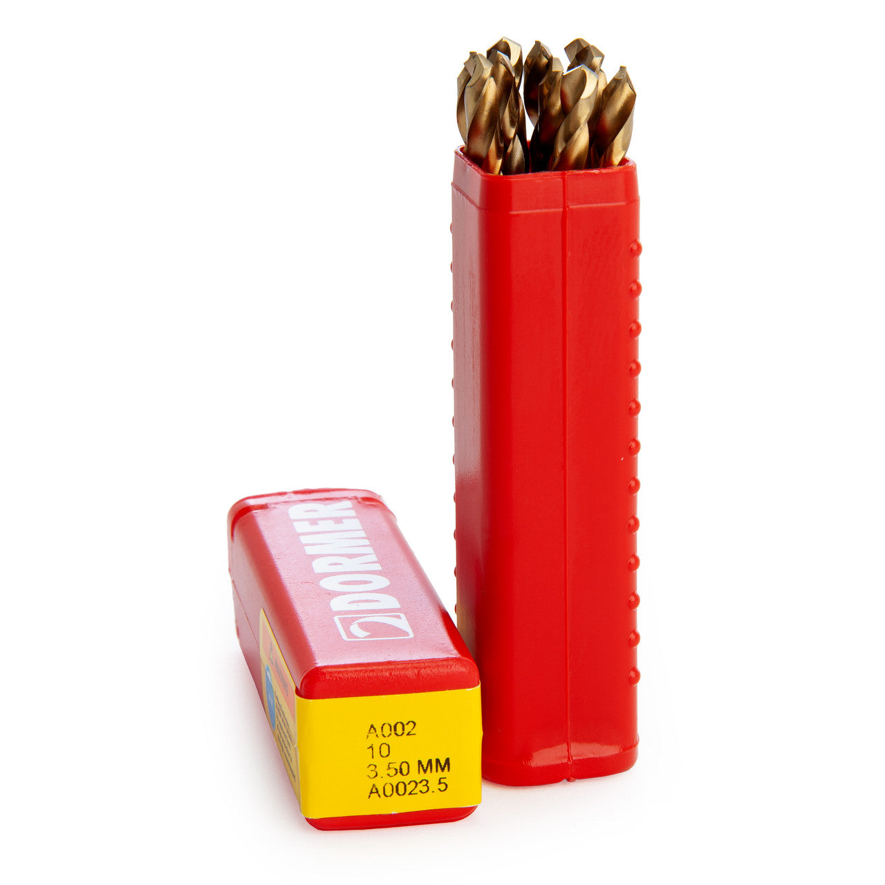 Dormer A0023.5-10 A002 HSS-TiN Coated Tip Jobber Drill 3.50mm box open