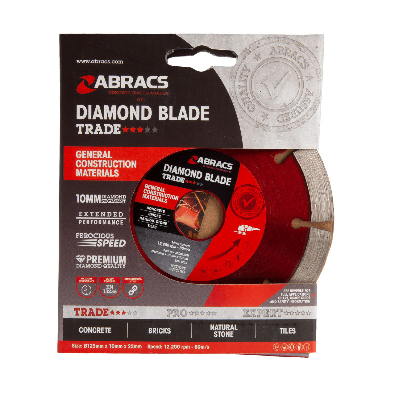 Abracs ABDD125M Diamond Blade