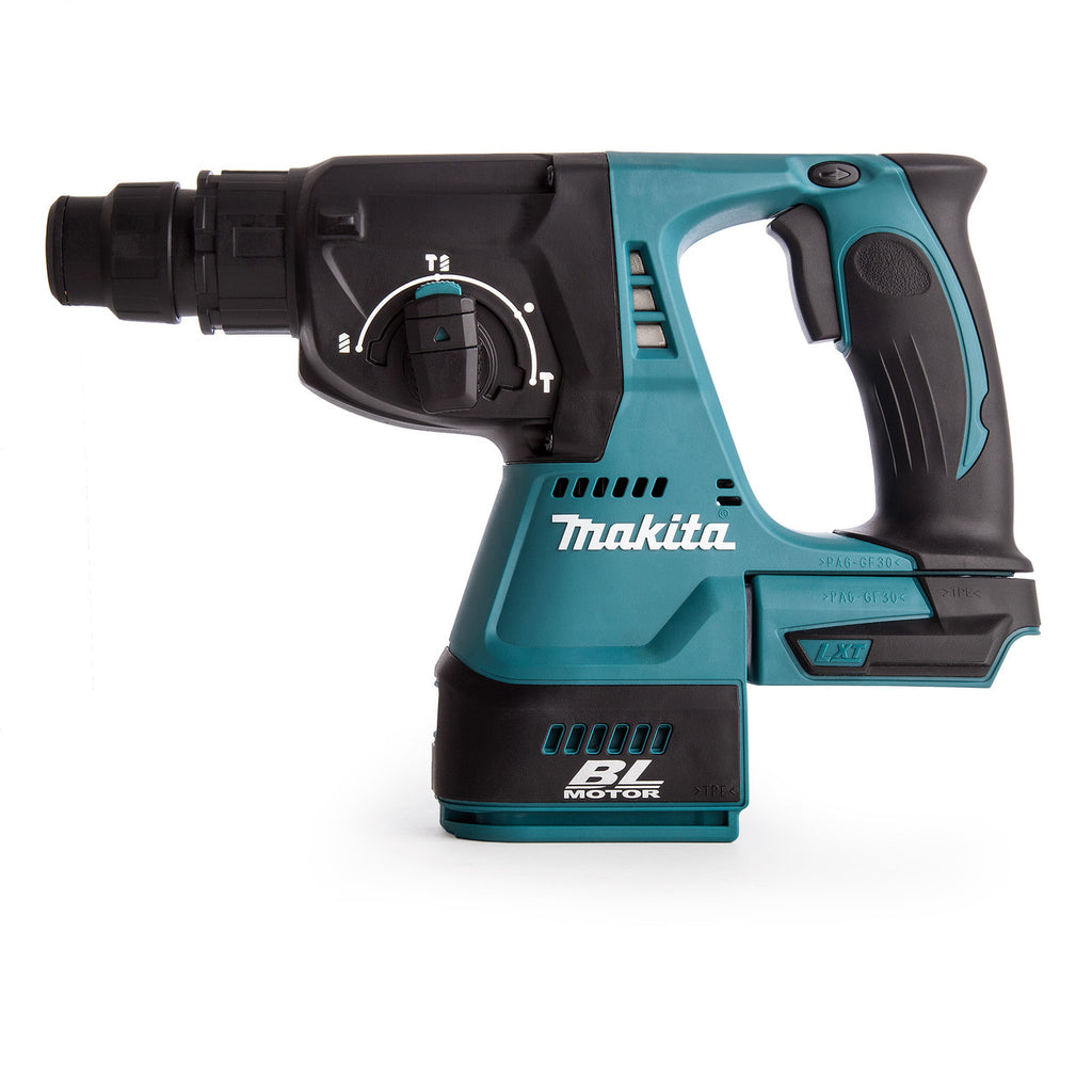 Makita DHR242ZJ 18V Brushless 3-Mode SDS+ Rotary Hammer Drill 24mm (Body Only) in Makpac Case