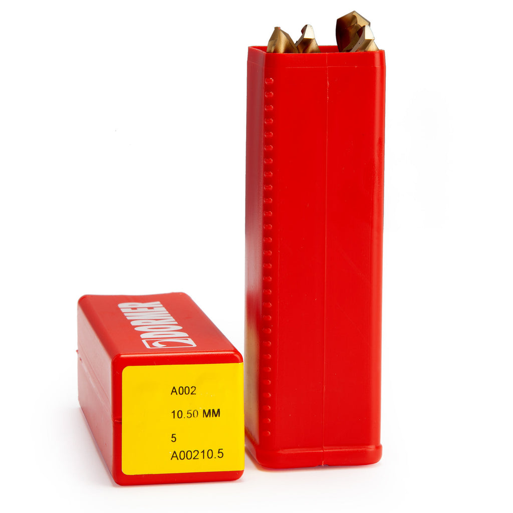 Dormer A00210.5 HSS TiN-Tip Jobber Drill Bit 10.5mm (Pack of 5)