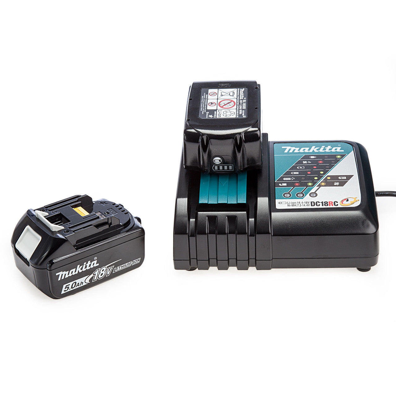 Makita DHR242RTJ 18V Brushless 3-Mode SDS Plus Rotary Hammer Drill 24mm (2 x 5.0Ah Batteries)