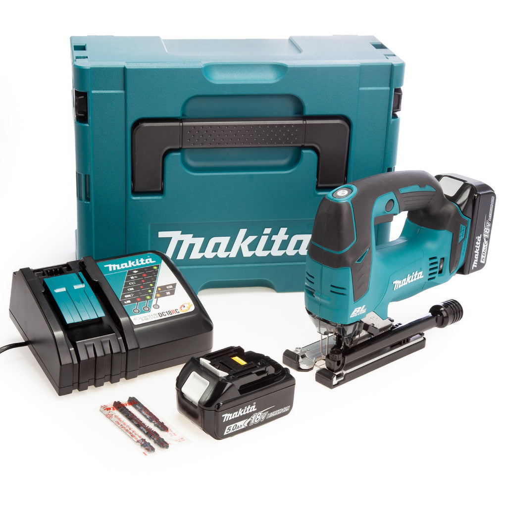 Makita DJV182RTJ 18V Brushless Jigsaw (2 x 5.0Ah Batteries) 2