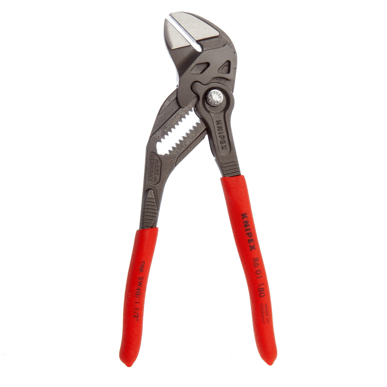 Knipex 8601180SB Pliers + Wrench 2 in 1 Tool Grey Atramentized 180mm 2
