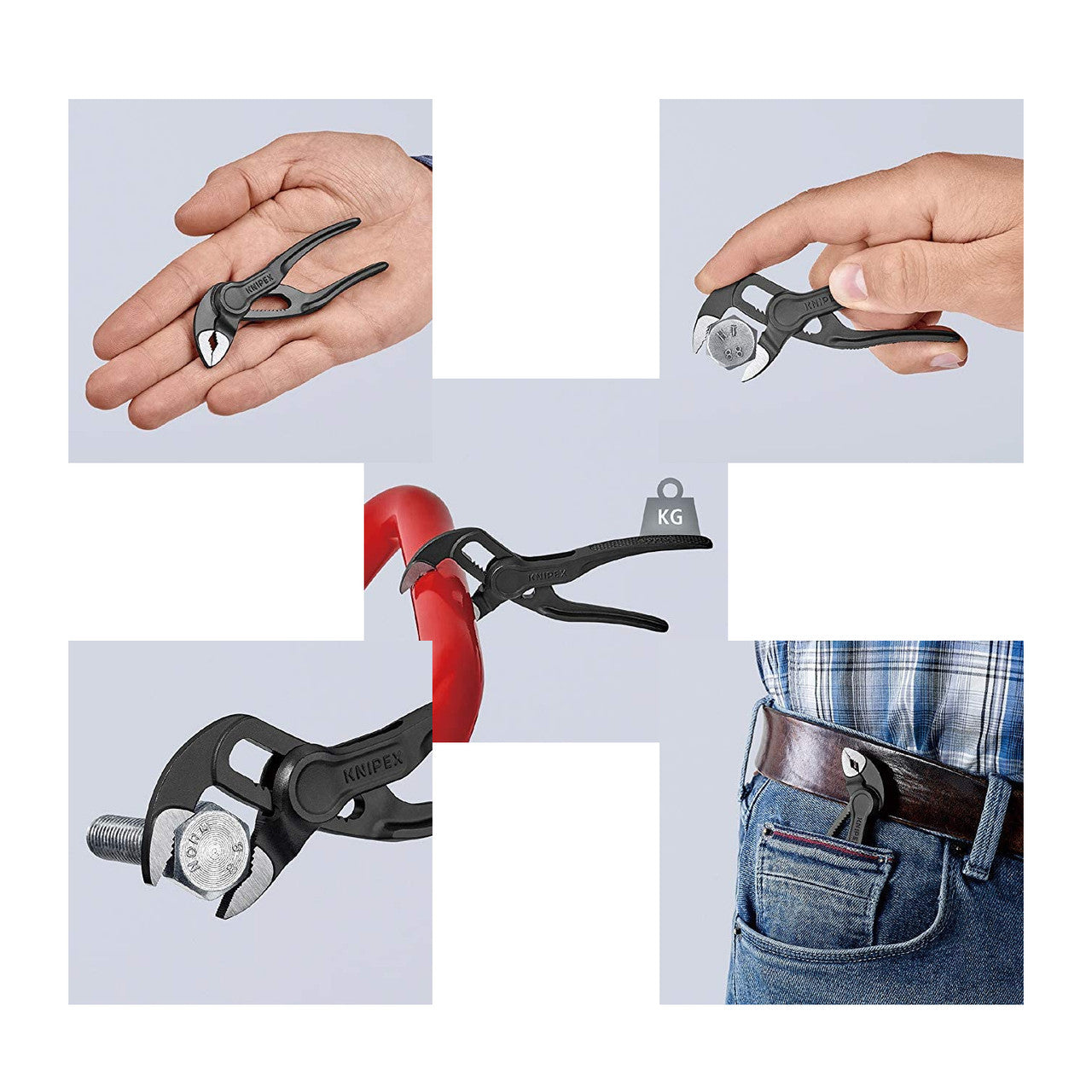Knipex 8700100BK Cobra XS Water Pump Pliers 100mm 4