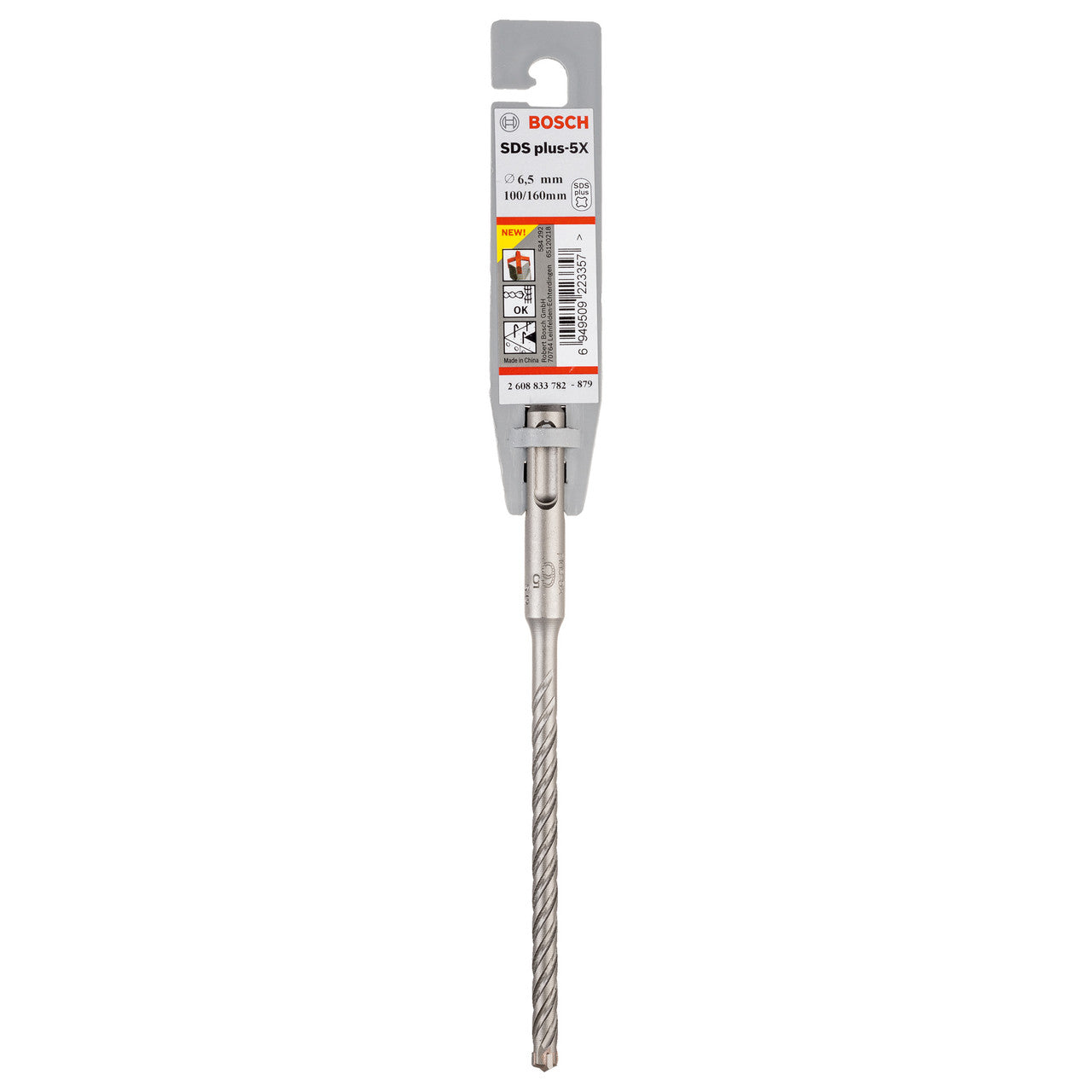 Bosch 2608833782 SDS Plus-5X Hammer Drill Bit 6.5mm x 100mm x 160mm 2