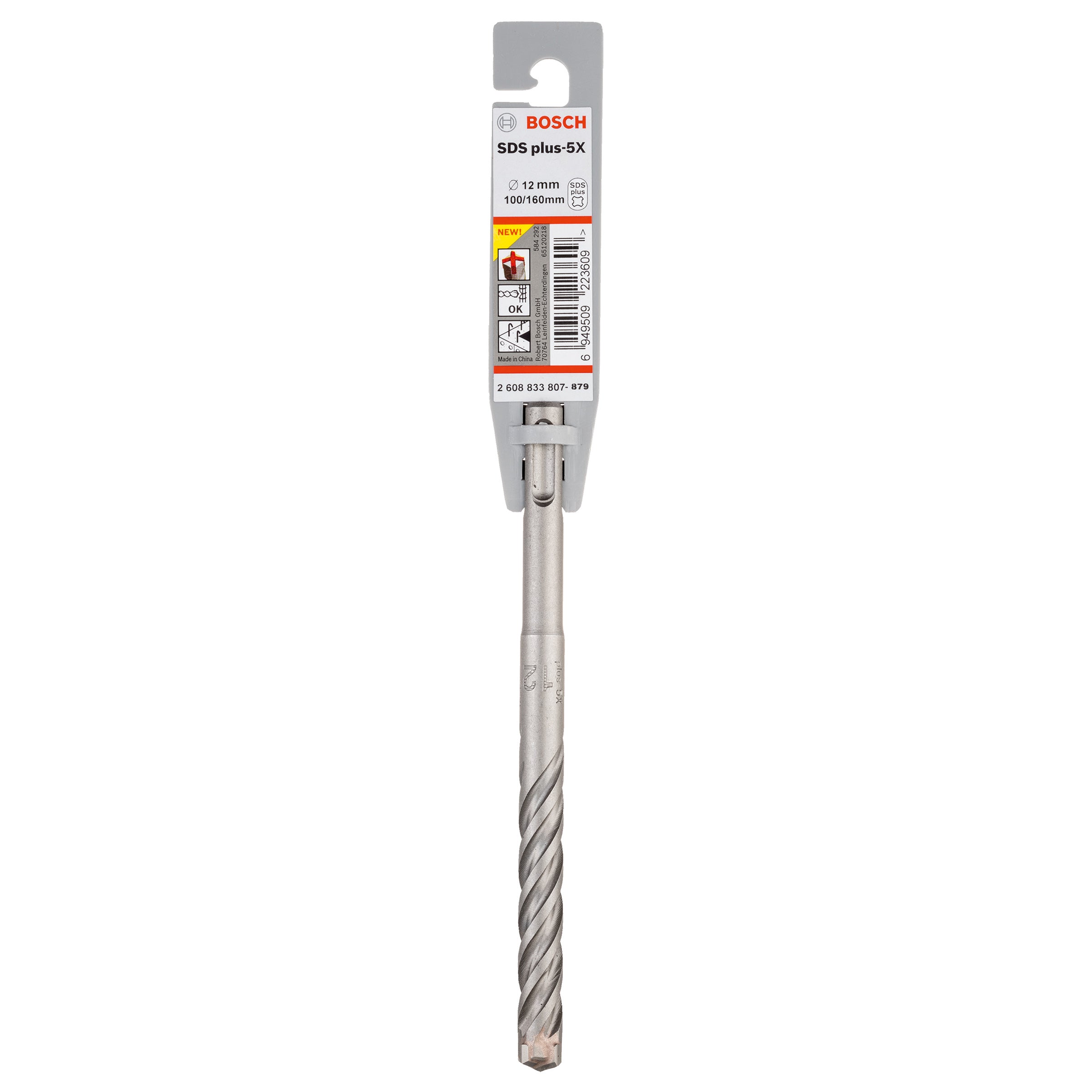 Bosch 2608833807 SDS+ 5X Masonry Drill Bit 12 100x 160mm
