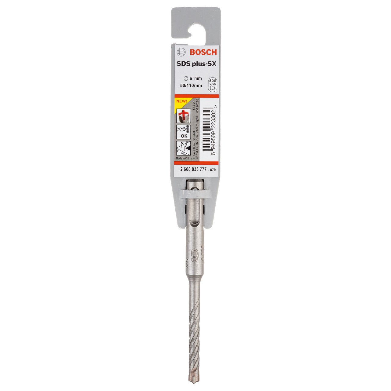 Bosch 2608833777 SDS Plus-5X Hammer Drill Bit 6.0mm x 50mm x 110mm 2
