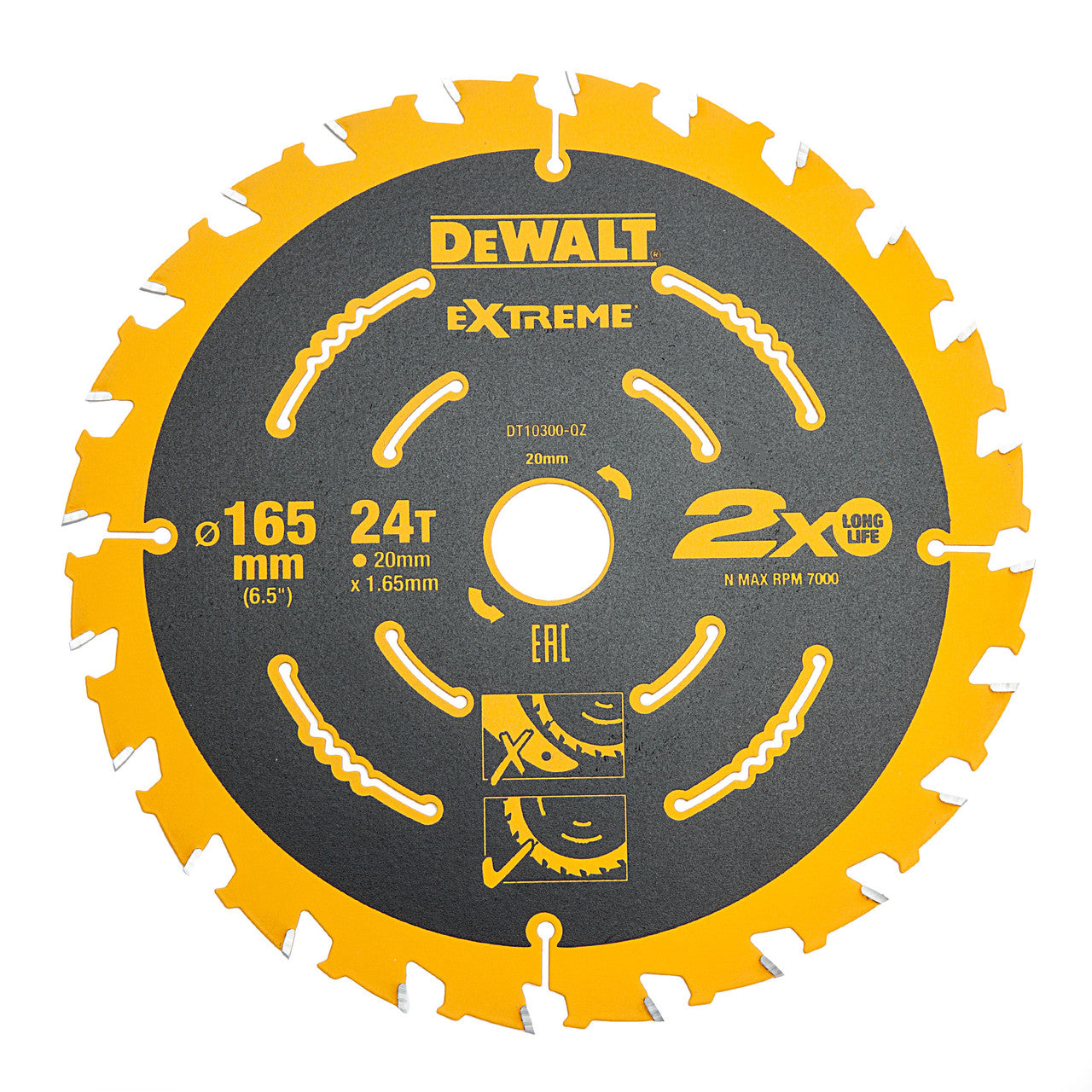 Dewalt DT10300 165mm x 20mm x 24T