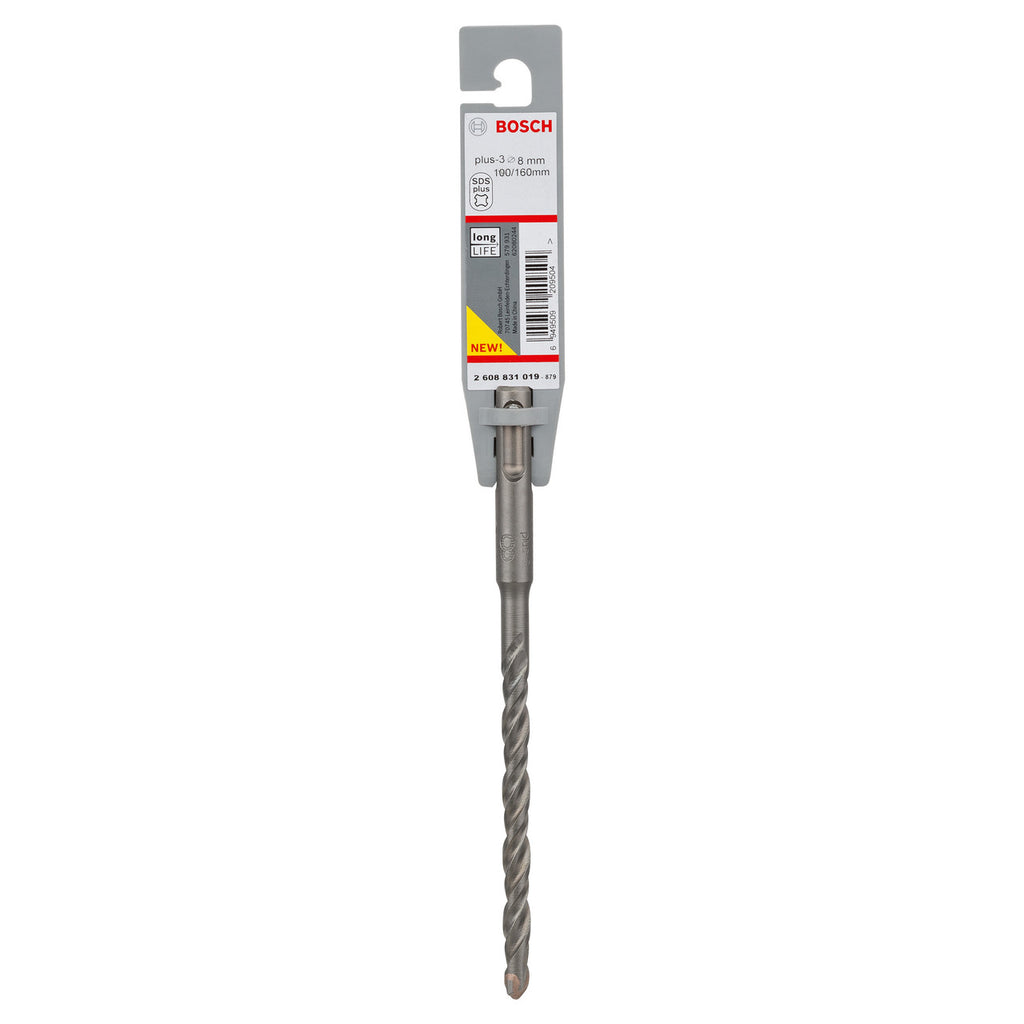 Bosch 2608831019 SDS plus-3 Drill Bit For Masonry 8.0 x 100 x 160mm