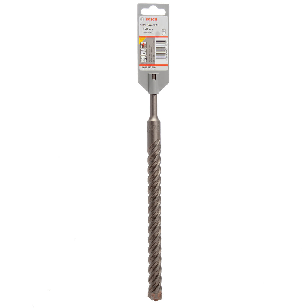 Bosch 2608836640 SDS Plus-5X Hammer Drill Bit 20.0mm x 250mm x 300mm 2