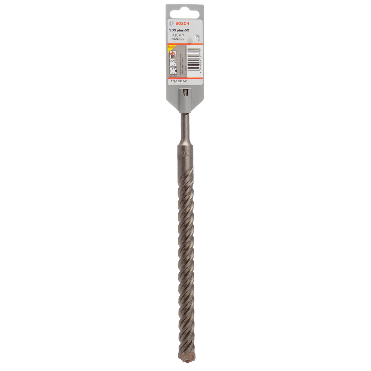 Bosch 2608836640 SDS Plus-5X Hammer Drill Bit 20.0mm x 250mm x 300mm 2